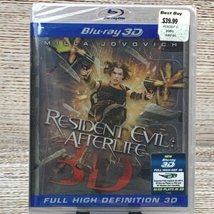 Resident Evil Afterlife 3D [2010 Blu Ray Disc] Milla Jovovich Full High Def New